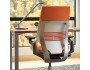 Steelcase Gesture Office Chair with Wrapped Back and Light/Light Color Scheme and Tangerine Cogent Connect material