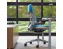 Steelcase Gesture Office Chair with Wrapped Back and Light/Light Color Scheme and Blue Jay Cogent Connect material